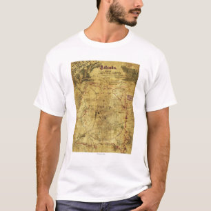 Atlanta-campagne - Panoramische kaart 2 voor de bu T-shirt