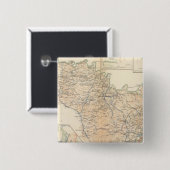 Atlanta Campaign 3rd epoch Vierkante Button 5,1 Cm (Voorkant /achterkant)