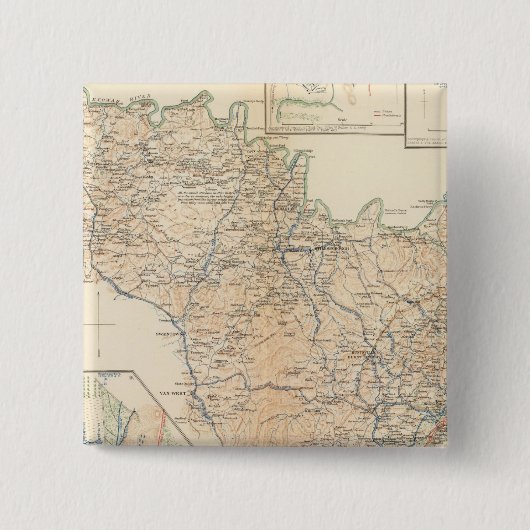 Atlanta Campaign 3rd epoch Vierkante Button 5,1 Cm (Voorkant)