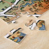 Atlanta Cartoon Map Puzzle Legpuzzel (Zijkant)