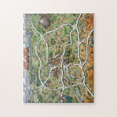 Atlanta Cartoon Map Puzzle Legpuzzel (Verticaal)