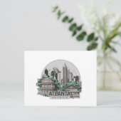 Atlanta City Georgia Verenigde Staten Briefkaart (Staand voorkant)