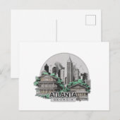 Atlanta City Georgia Verenigde Staten Briefkaart (Voorkant / Achterkant)