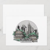 Atlanta City Georgia Verenigde Staten Kaart (Voorkant / Achterkant)