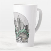 Atlanta City Georgia Verenigde Staten Latte Mok (Rechterhoek)