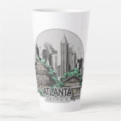 Atlanta City Georgia Verenigde Staten Latte Mok (Voorkant)