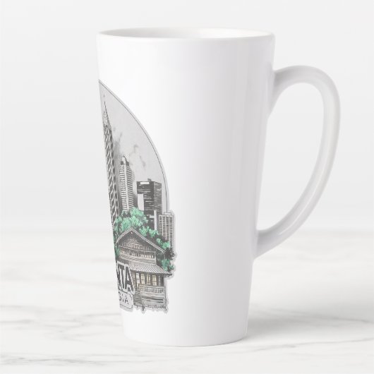 Atlanta City Georgia Verenigde Staten Latte Mok (Rechts)