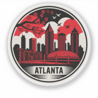 Atlanta City Georgia Verenigde Staten Sticker