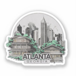 Atlanta City Georgia Verenigde Staten Sticker