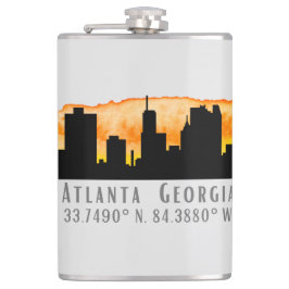 Atlanta City Skyline Map Coordinates Heupfles