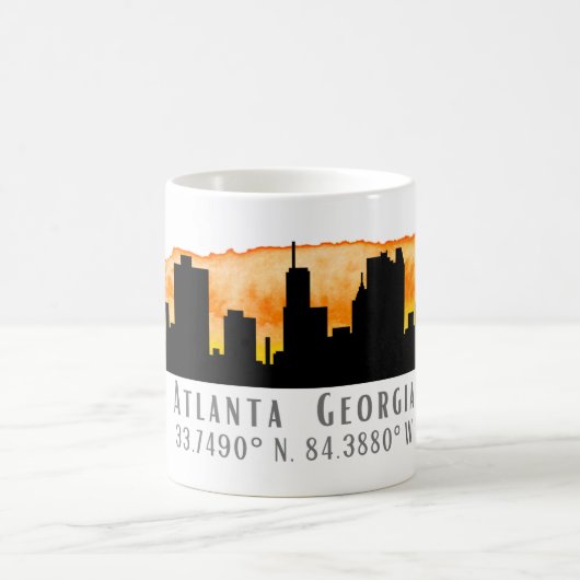 Atlanta City Skyline Map Coordinates Koffiemok (Center)