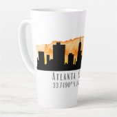 Atlanta City Skyline Map Coordinates Latte Mok (Linkerhoek)
