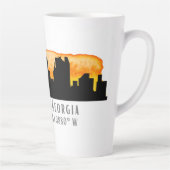 Atlanta City Skyline Map Coordinates Latte Mok (Rechts)