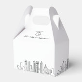 Atlanta | City Skyline Wedding Favor Box Bedankdoosjes (Achterkant)
