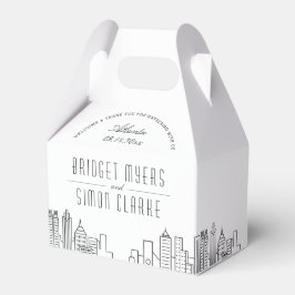 Atlanta | City Skyline Wedding Favor Box Bedankdoosjes