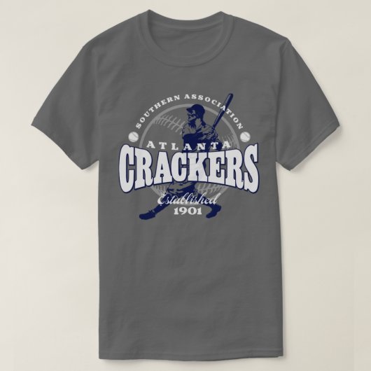 Atlanta Crackers Honkbal T-shirt (Design voorkant)