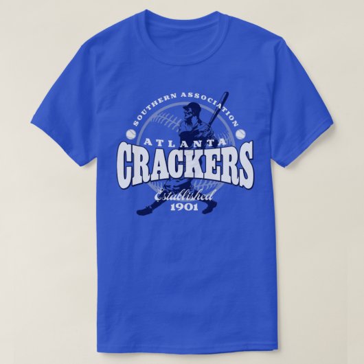 Atlanta Crackers Honkbal T-shirt (Design voorkant)