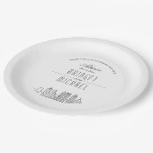 Atlanta Deco Skyline | Huwelijksevenement Papieren Bordje (Gekanteld)