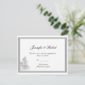 Atlanta Destination Wedding RSVP Briefkaart (Staand voorkant)
