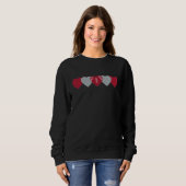 Atlanta Falcons Heart Football Dark Trui (Voorkant volledig)