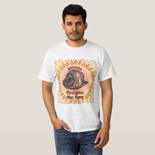 Atlanta Firefighter t shirt (Voorkant volledig)