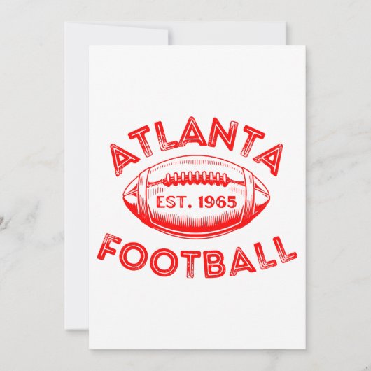 Atlanta Football  stijl Kaart (Voorkant)
