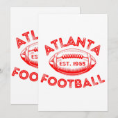 Atlanta Football  stijl Kaart (Voorkant / Achterkant)