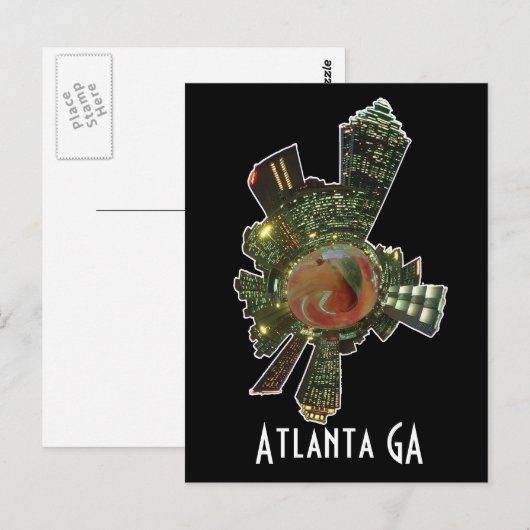 ATLANTA GA BRIEFKAART (Voorkant / Achterkant)
