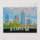 Atlanta GA Briefkaart (Voorkant)