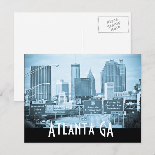 ATLANTA GA BRIEFKAART (Voorkant / Achterkant)