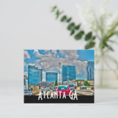 Atlanta GA Briefkaart (Staand voorkant)