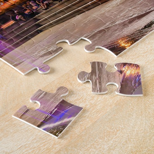 Atlanta, GA City Park Night Uitzicht Legpuzzel (Zijkant)