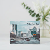 Atlanta, GA Downtown Highway Briefkaart (Staand voorkant)