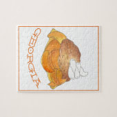 Atlanta GA Georgia Peach Cobbler Dessert Southern Legpuzzel (Horizontaal)