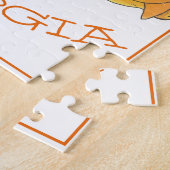 Atlanta GA Georgia Peach Cobbler Dessert Southern Legpuzzel (Zijkant)