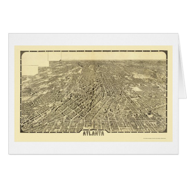 Atlanta, GA Panoramic Map - 191919 (Voorkant Horizontaal)