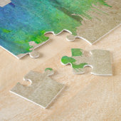 Atlanta, GA | Waterverf City Skyline Legpuzzel (Zijkant)