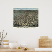 Atlanta, Georgia - 1871 (A. Ruger) BigMapBlog.com Poster (Keuken)