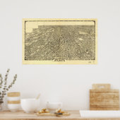 Atlanta Georgia 1919 Panorama Map Poster (Keuken)