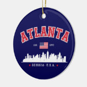 Atlanta Georgia Architectural Skyline Keramisch Ornament (Links)
