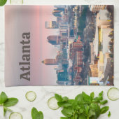 Atlanta, Georgia Beauful Sunset City Uitzicht Theedoek (Gevouwen)