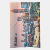 Atlanta, Georgia Beauful Sunset City Uitzicht Theedoek (Verticaal)