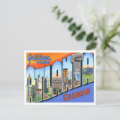 Atlanta, Georgia  Big Letters Briefkaart (Staand voorkant)