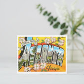 Atlanta, Georgia  Big Letters Briefkaart (Staand voorkant)