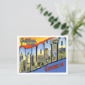 Atlanta, Georgia  Big Letters Briefkaart (Staand voorkant)