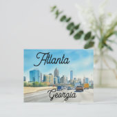 Atlanta Georgia Briefkaart (Staand voorkant)