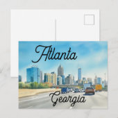Atlanta Georgia Briefkaart (Voorkant / Achterkant)