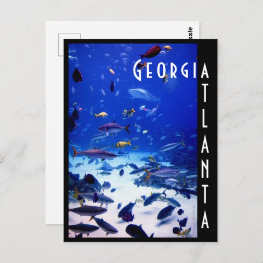 Atlanta Georgia Briefkaart (Voorkant / Achterkant)