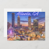 Atlanta, Georgia Briefkaart (Voorkant / Achterkant)