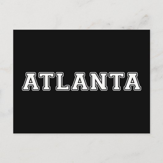 Atlanta Georgia Briefkaart (Voorkant)